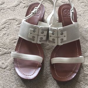 Tory Burch White Sandals
